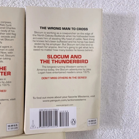 Vintage  Jake Logan Action Western Romance Novels x3 - Picture 10 of 12